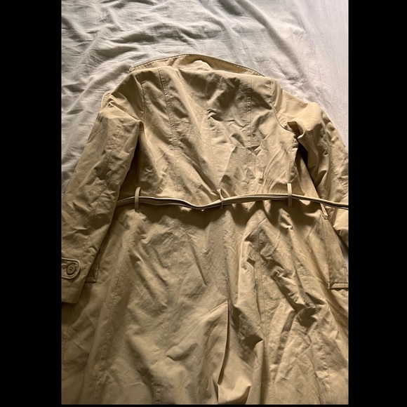 Tommy Hilfiger Beige Belted Trench Size Small - Picture 3 of 4